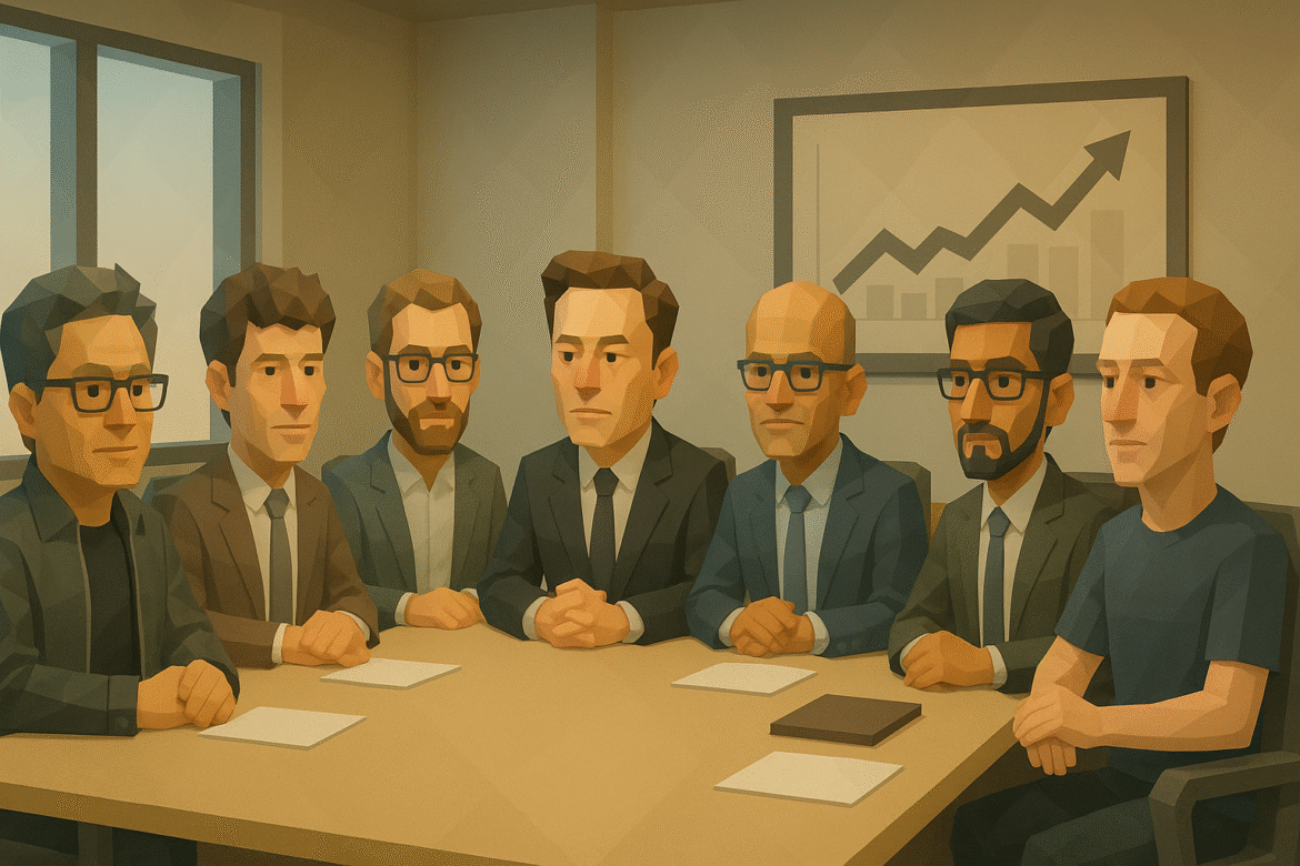 AI ceos in a boardroom